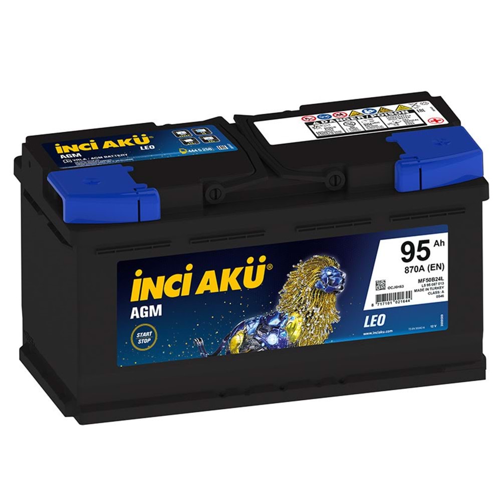 12V95AH Start-Stop AGM Leo L5 İNCİ