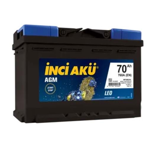 12V70AH Start-Stop AGM Leo L3 İNCİ