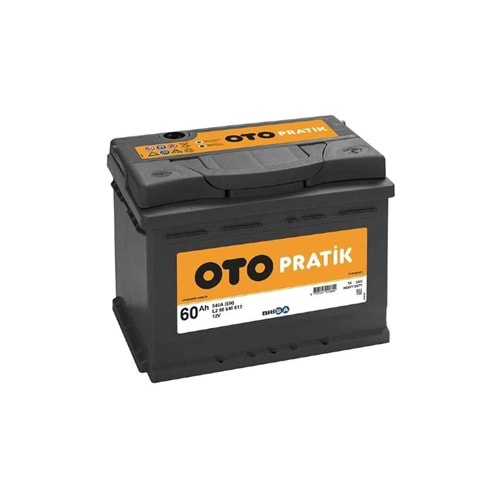 12V60Ah OTOPRATİK Tam Bakımsız, L2 Kutu, Tırnaklı